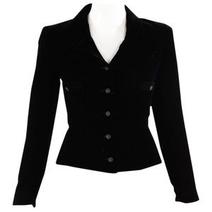 Chanel velvet blazer